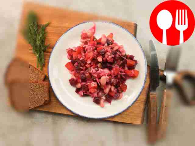 Винегрет с квашеной капустой