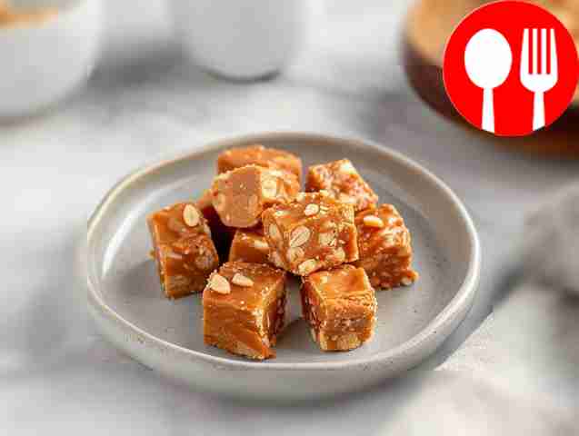 Homemade peanut caramel