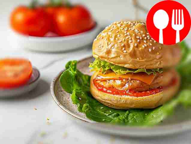 Fast and healthy burger