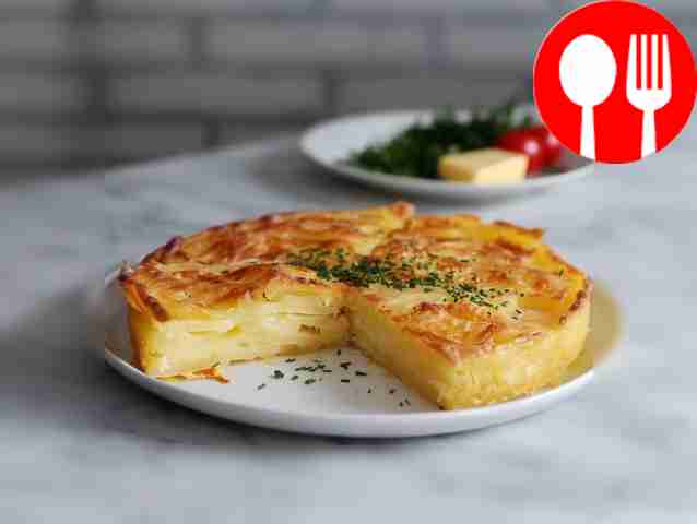 Картофельный гратен в микроволновке