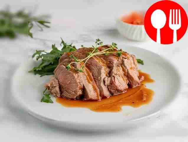 Classic roast beef in a slow cooker