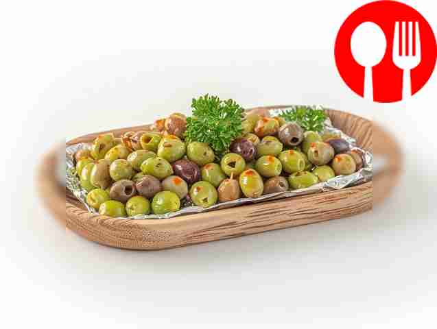 Simple grilled olives