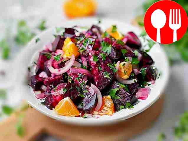Витаминный салат со свеклой и апельсином
