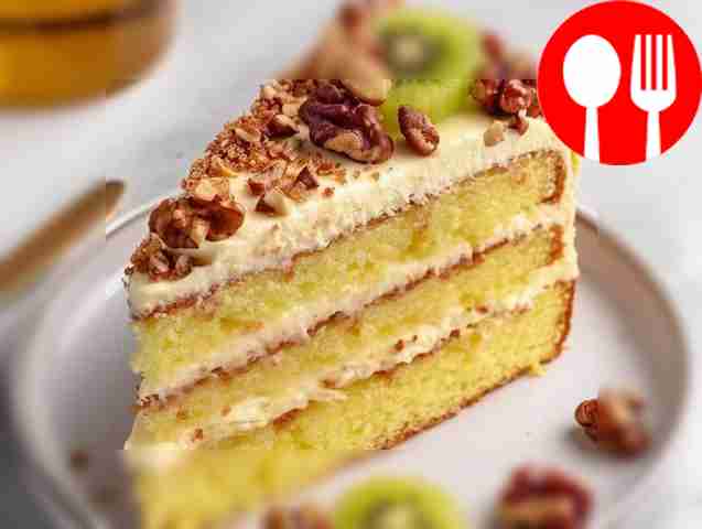 Delicate sour cream cake